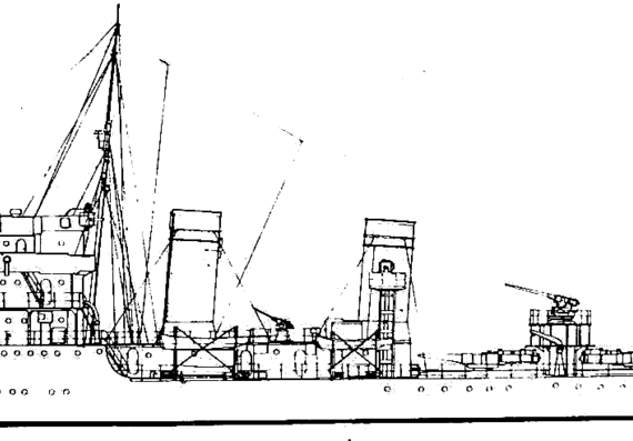 Эсминец JRM Dubrovnik [Destroyer] Yugoslavia - чертежи, габариты, рисунки